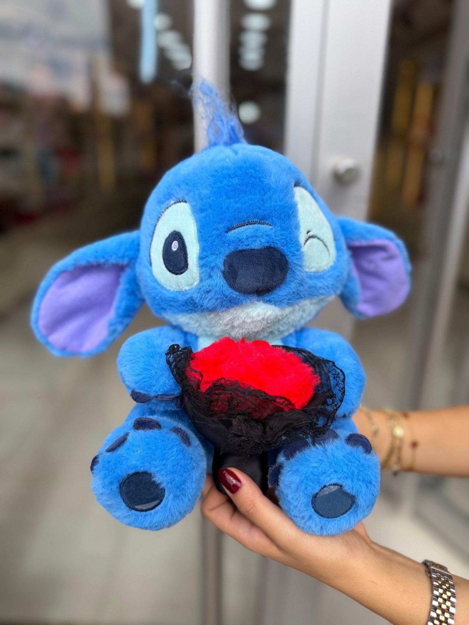 Stitch Kırmızı Gül Buketli Özel Hediye Seti